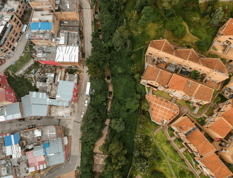 Urban Inequality from Above In Bogotá Colombia